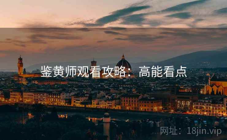 鉴黄师观看攻略：高能看点